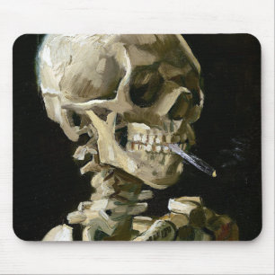 Vincent van Gogh Smoking Skeleton Mousepad