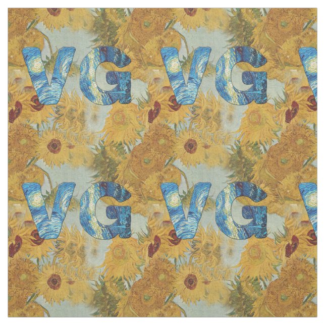 Vincent van Gogh-Sonnenblume-Gewebe Stoff (Muster)