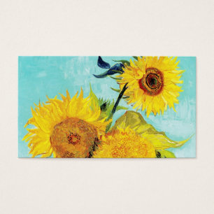 Vincent van Gogh-Sonnenblume-Vasen-erster Türkis