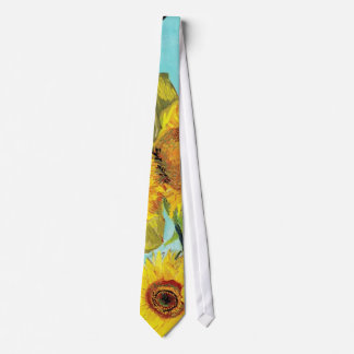 Vincent van Gogh-Sonnenblume-Vasen-erster Türkis Krawatte