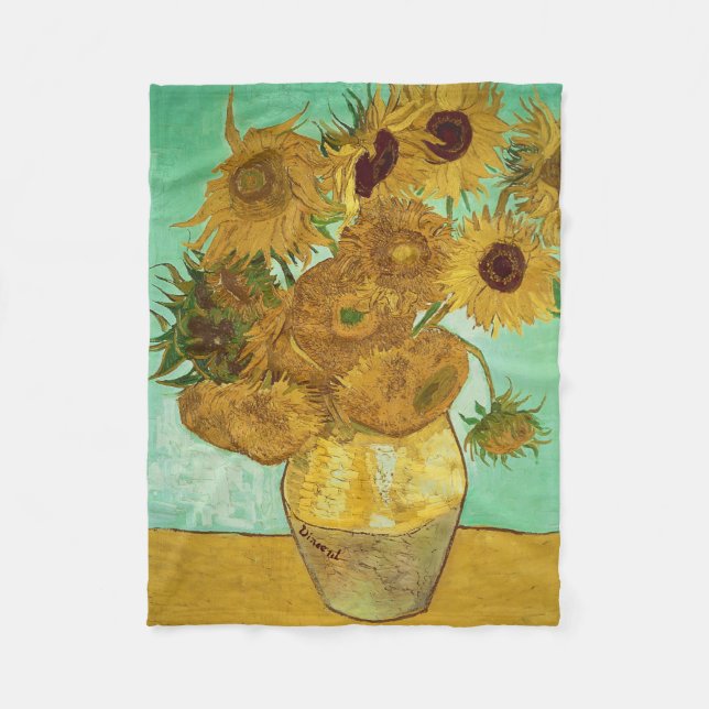 Vincent van Gogh | Sonnenblumen, 1888 Fleecedecke (Vorderseite)