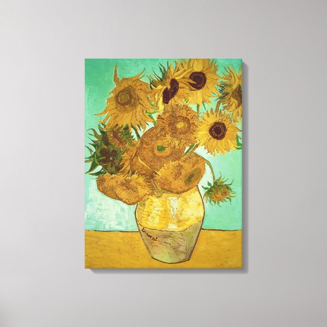 Vincent van Gogh | Sonnenblumen, 1888 Leinwanddruck (Vorderseite)