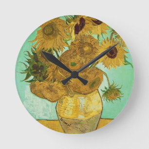 Vincent van Gogh   Sonnenblumen, 1888 Runde Wanduhr