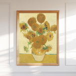 Vincent Van Gogh Sonnenblumen 1888 Vintag Poster<br><div class="desc">In diesem Kunstdrucker finden Sie Sonnenblumen (Vierte Version,  1888) von Vincent van Gogh - eines der bekanntesten Blumenbilder der Kunstgeschichte. Die digital restaurierte und hochauflösende Wiedergabe (300 DPI) unterstreicht die lebendige Farbe und Dynamik des Originals.</div>