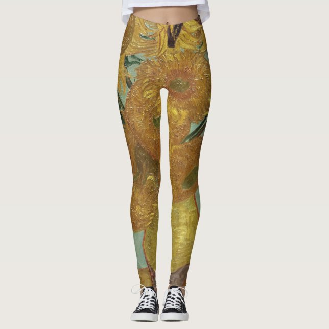 Vincent van Gogh - Sonnenblumen, 1889 Leggings (Vorderseite)
