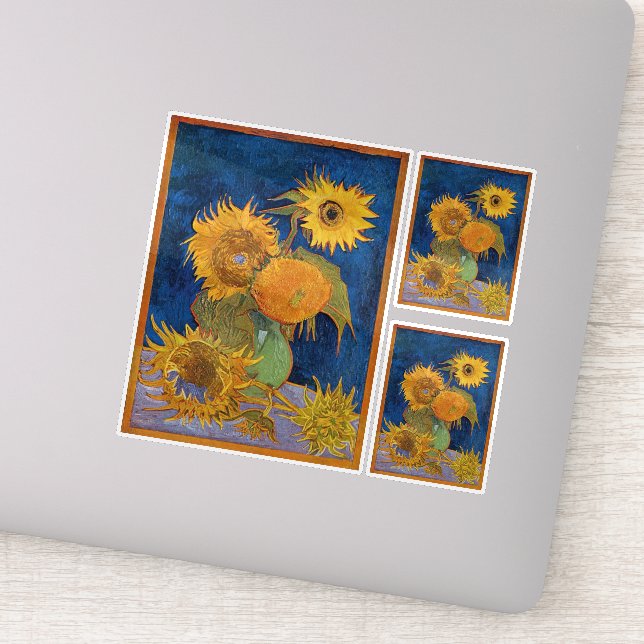 Vincent Van Gogh - Sonnenblumen, 2. Version Aufkleber (Detail)