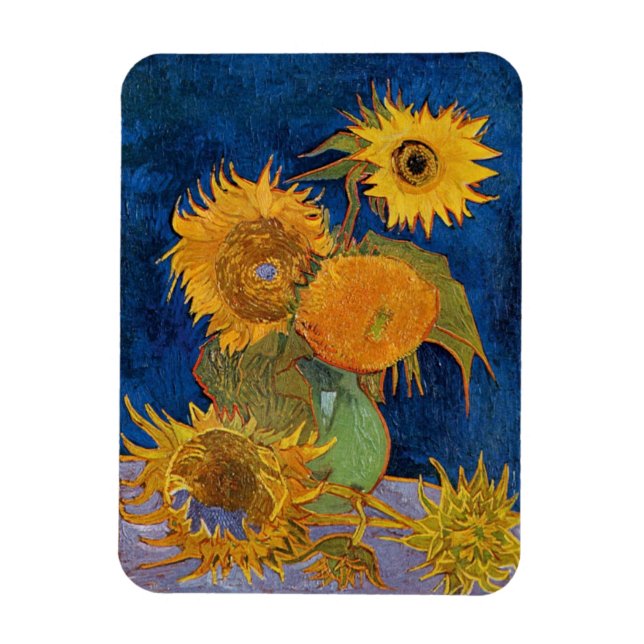 Vincent Van Gogh - Sonnenblumen, 2. Version Magnet (Vertikal)