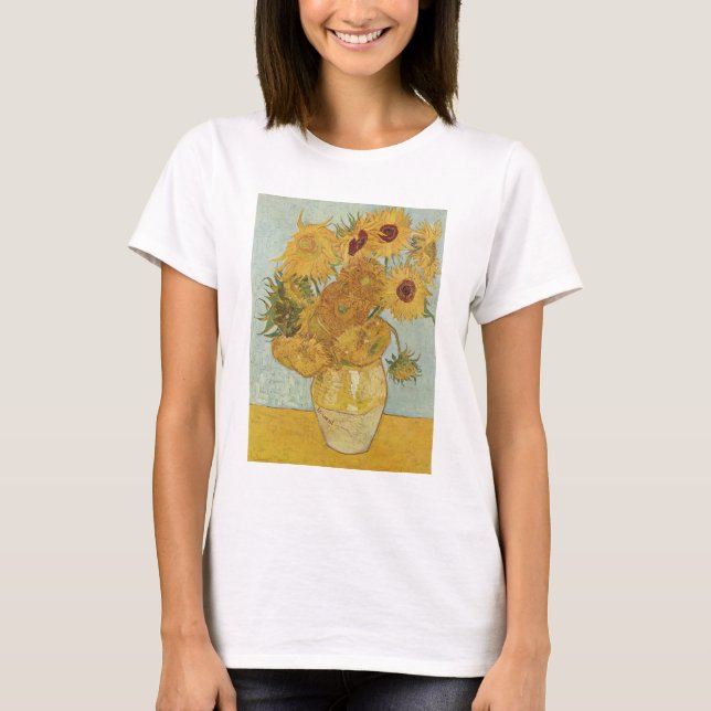 Vincent Van Gogh - Sonnenblumen, dritte Version T-Shirt (Vorderseite)