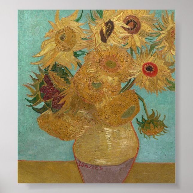 Vincent Van Gogh - Sonnenblumen Poster (Vorne)