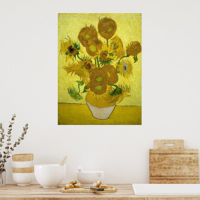 Vincent Van Gogh Sonnenblumen  Poster (Küche)