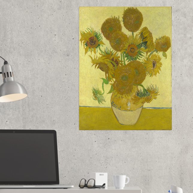 Vincent Van Gogh - Sonnenblumen, vierte Version Foliendrucke (In Situ (Schreibtisch 2))
