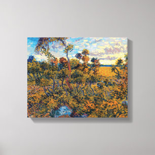 Vincent Van Gogh - Sonnenuntergang bei Montmajour  Leinwanddruck