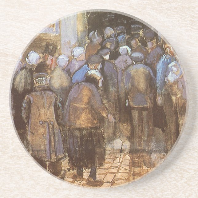 Vincent van Gogh Staat Lottery Office (Poor Money) Getränkeuntersetzer (Vorne)