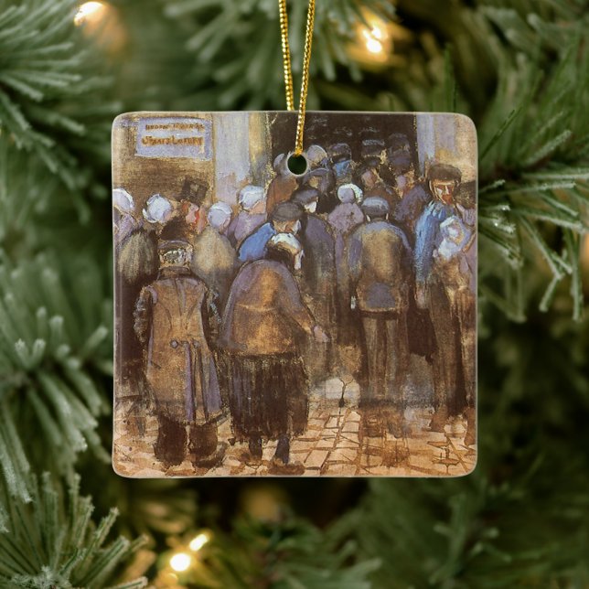 Vincent van Gogh Staat Lottery Office (Poor Money) Keramikornament (Baum)