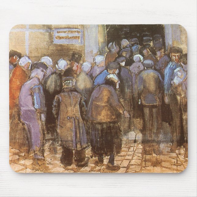 Vincent van Gogh Staat Lottery Office (Poor Money) Mousepad (Vorne)