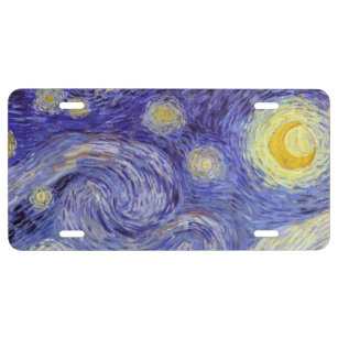 Vincent van Gogh Starry NachtVintage feine Kunst US Nummernschild