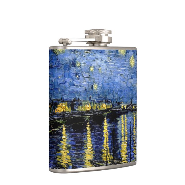 Vincent Van Gogh Starry Night 1888 Flask Flachmann (Rechts)