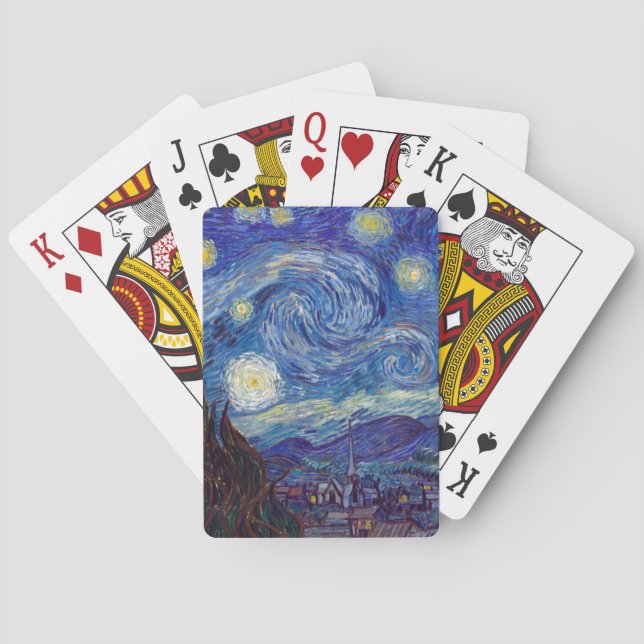 VINCENT VAN GOGH - Starry night 1889 Spielkarten (Rückseite)