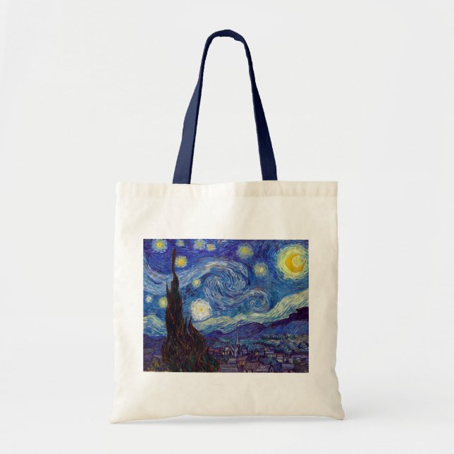 VINCENT VAN GOGH - Starry night 1889 Tragetasche (Vorne)