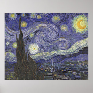 Vincent van Gogh - Starry Night 2 Poster