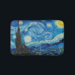 Vincent van Gogh, Starry Night Badematte<br><div class="desc">Starry Night, berühmtes Gemälde von Vincent van Gogh</div>