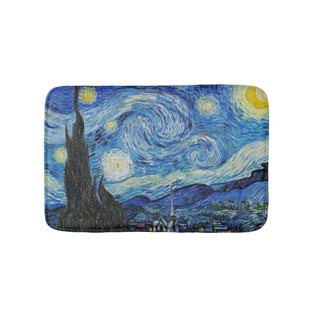 Vincent van Gogh, Starry Night Badematte (Vorderseite)
