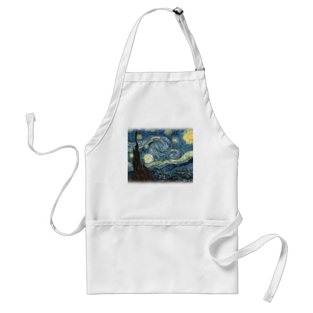 Vincent van Gogh, Starry Night. Berühmte Kunst. Schürze (Vorne)