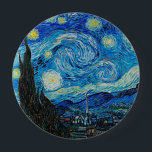 Vincent van Gogh, Starry Night Button<br><div class="desc">Starry Night,  berühmtes Gemälde von Vincent van Gogh</div>