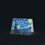 Vincent Van Gogh - Starry Night Dankeskarte<br><div class="desc">Vincent Van Gogh - Starry Night</div>