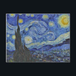 Vincent van Gogh Starry Night Gallery Postkarte<br><div class="desc">Vincent van Gogh. Starry Night. c. 1889. Öl auf Leinwand. Originelle Kunstmalerei des berühmten niederländischen Post-Impressionisten Vincent van Gogh.</div>