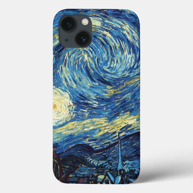 Vincent van Gogh "Starry Night" iPhone Case (Rückseite)