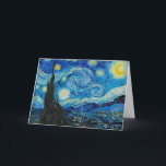 Vincent van Gogh, Starry Night Karte<br><div class="desc">Starry Night, berühmtes Gemälde von Vincent van Gogh</div>