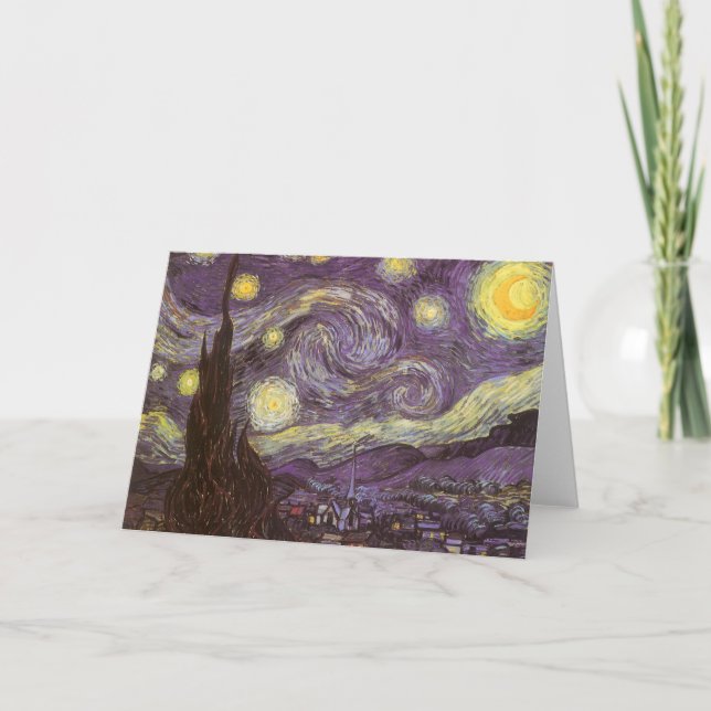 Vincent van Gogh - Starry Night Karte (Vorderseite)