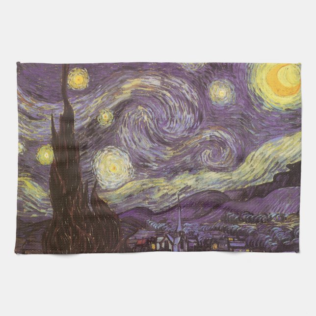 Vincent van Gogh - Starry Night Küchentuch (Horizontal)