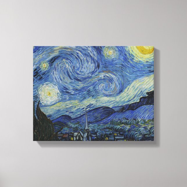 Vincent van Gogh - Starry Night Leinwanddruck (Vorderseite)