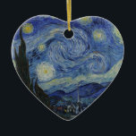 Vincent Van Gogh - Starry Night. Malerei Keramikornament<br><div class="desc">Vincent Van Gogh - Starry Night Gemälde.
Klassische Kunstwerke eines der weltberühmtesten Maler.
Schöne Farben und Wirbel!</div>