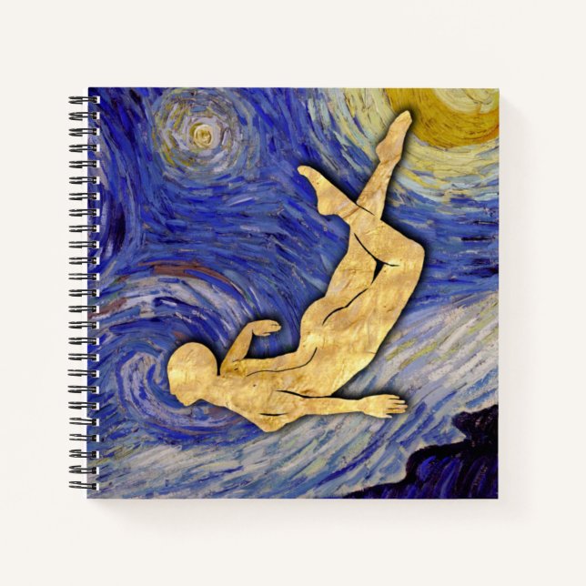 Vincent Van Gogh Starry Night Notizbuch (Vorderseite)