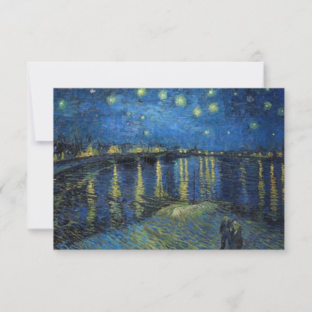 Vincent van Gogh - Starry Night Over the Rhone Dankeskarte (Vorderseite)