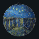 Vincent van Gogh - Starry Night Over the Rhone Dartscheibe<br><div class="desc">Starry Night Over the Rhone / Nuit etoilee sur le Rhone - Vincent van Gogh,  Oil on Leinwand,  1888,  Arles</div>