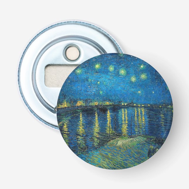 Vincent Van Gogh Starry Night Over the Rhone Flaschenöffner (Vorderseite)