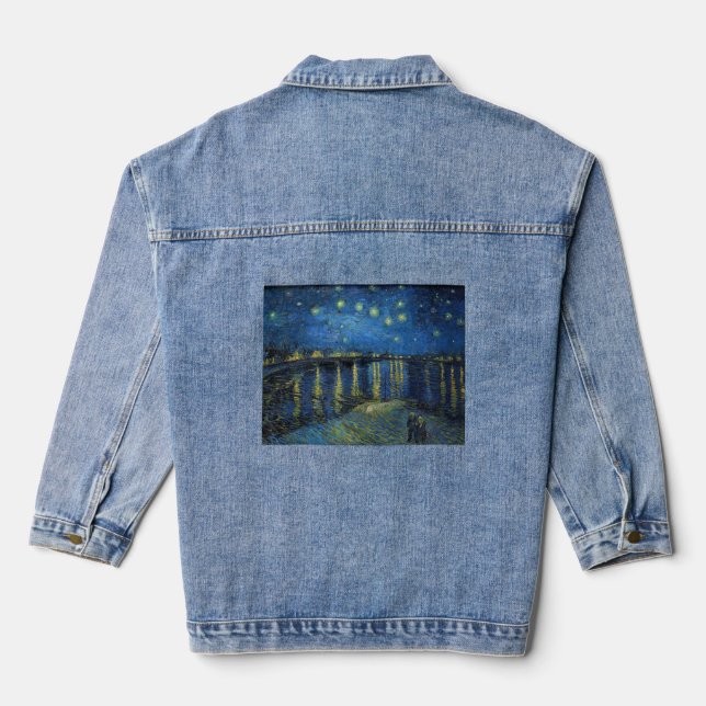 Vincent van Gogh - Starry Night Over the Rhone Jeansjacke (Rückseite)