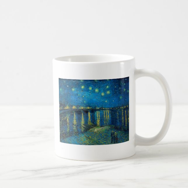 Vincent Van Gogh Starry Night Over the Rhone Kaffeetasse (Rechts)
