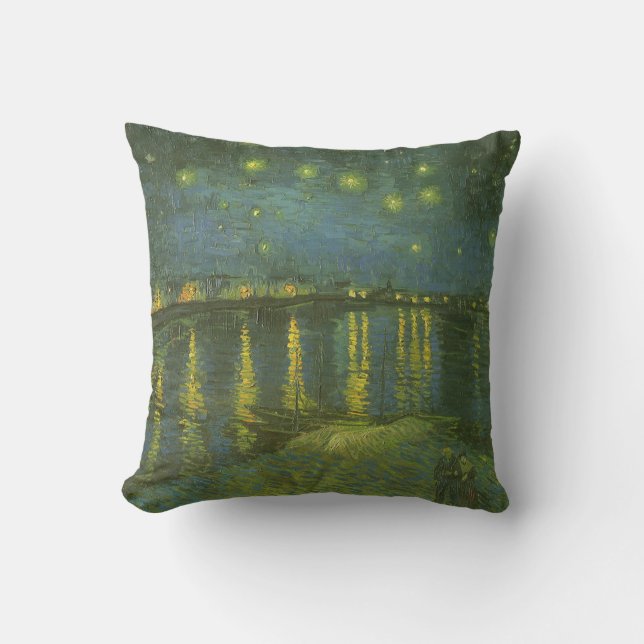 Vincent van Gogh - Starry Night Over the Rhone Kissen (Vorderseite)
