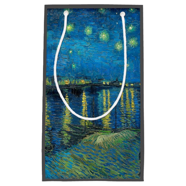 Vincent Van Gogh Starry Night Over the Rhone Kleine Geschenktüte (Vorderseite)