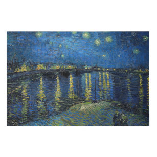 Vincent van Gogh - Starry Night Over the Rhone Künstlicher Leinwanddruck