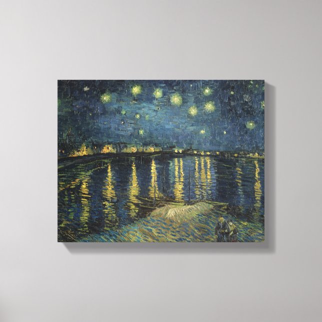 Vincent van Gogh | Starry Night Over the Rhone Leinwanddruck (Vorderseite)