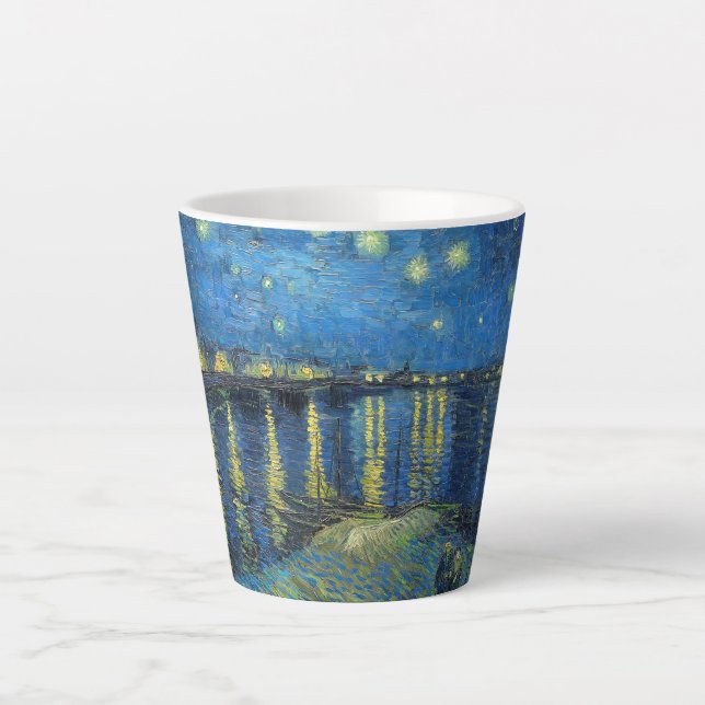 Vincent van Gogh Starry Night Over the Rhone Milchtasse (Vorderseite)