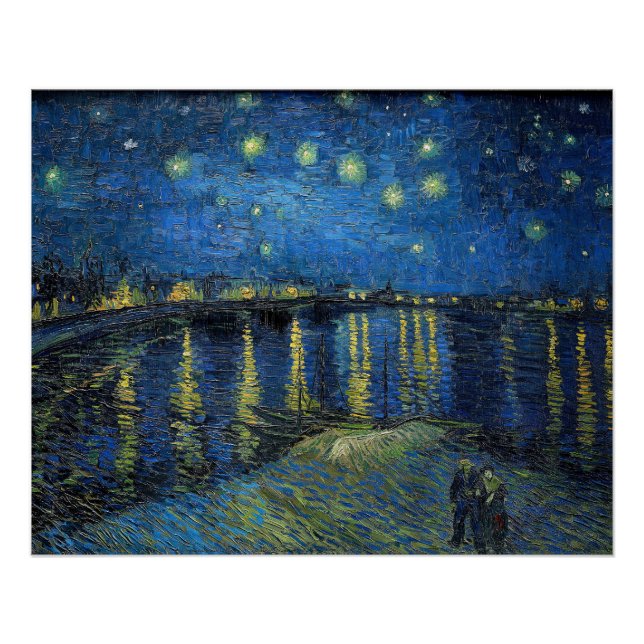 Vincent van Gogh - Starry Night Over the Rhone Poster (Vorderseite)