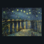 Vincent van Gogh | Starry Night Over the Rhone Poster<br><div class="desc">Die Sternennacht 1888 | von Vincent van Gogh | Art Location: Museo d'Orsay,  Paris,  Frankreich | Dutch Artist | Image Collection number: XIR60960</div>