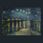Vincent van Gogh | Starry Night Over the Rhone Poster<br><div class="desc">Die Sternennacht 1888 | von Vincent van Gogh | Art Location: Museo d'Orsay,  Paris,  Frankreich | Dutch Artist | Image Collection number: XIR60960</div>